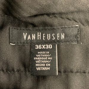 Vanheusen 36X30 black dress pants